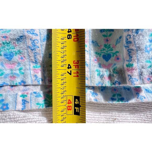 VTG LANZ OF SALZBURG FLANNEL TYROLEAN NIGHTGOWN HEART BLUE FLORAL WOMENS SZ L - Picture 9 of 9